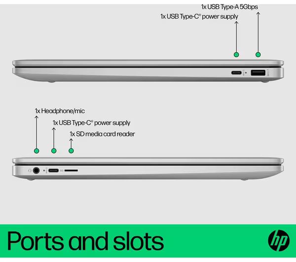 HP 15a 15.6" Chromebook Plus Laptop