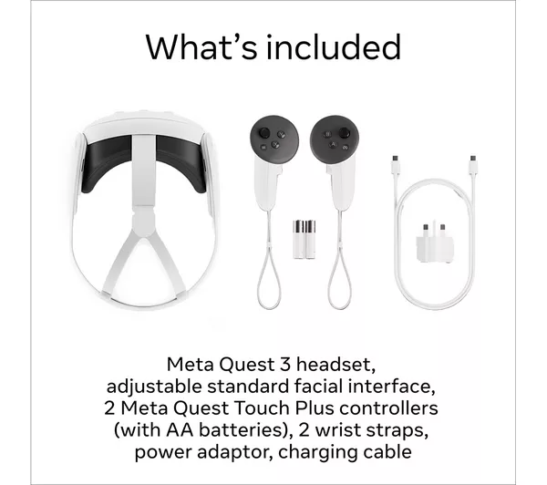 Meta Quest 3 Mixed Virtual Reality VR Headset